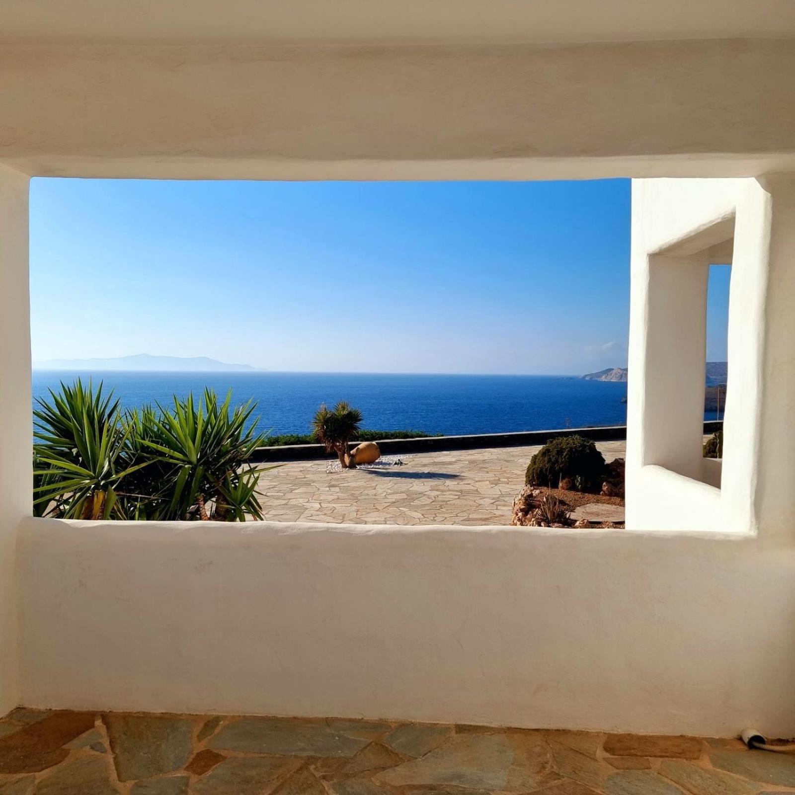 Syros Apartments Suites Chryssonisos Kini ภายนอก รูปภาพ