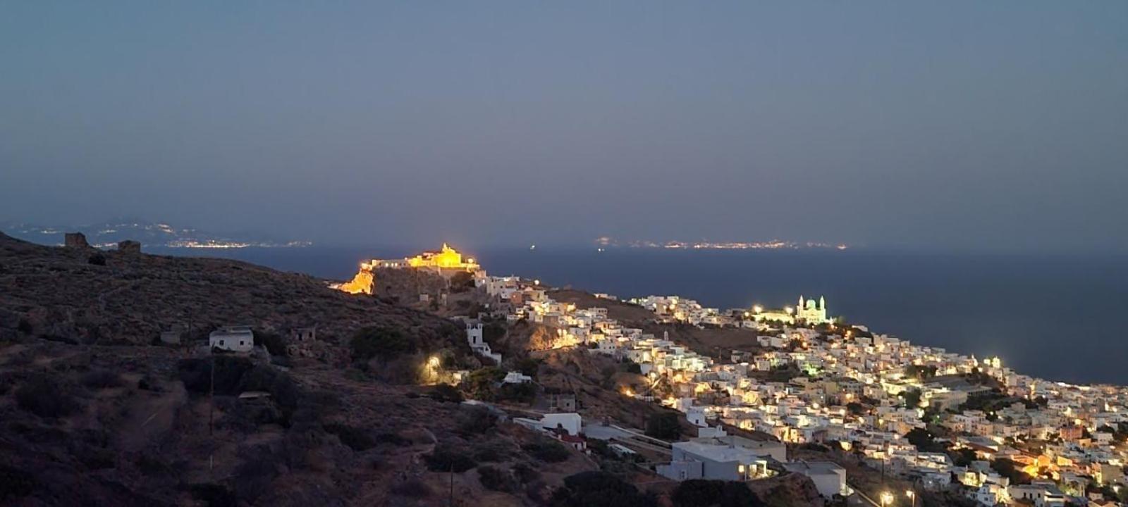 Syros Apartments Suites Chryssonisos Kini ภายนอก รูปภาพ